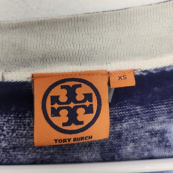 Tory Burch Cotton Knit Cardigan XS Casual Cozycore Designer Tie‎ Dye - Picture 3 of 7